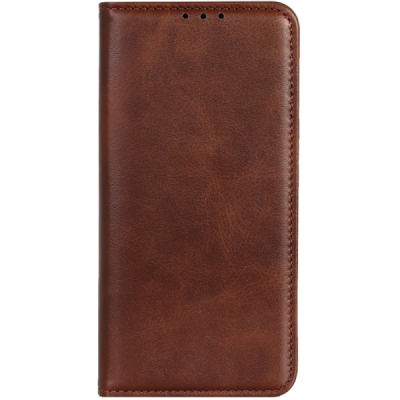 Poco X7 Pro 5G, Redmi Turbo 4 5G "Split" brown leather flip case - book | Priedai.lt