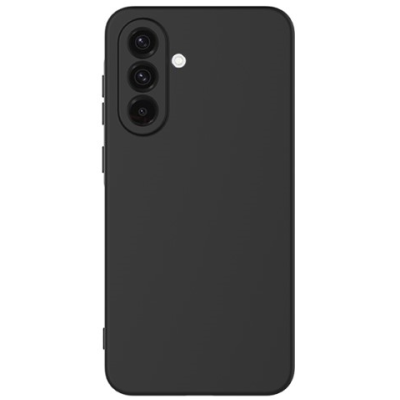 Samsung Galaxy A36 "Shell" hard liquid silicone (TPU) case black - cover | Priedai.lt