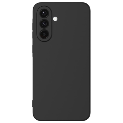 Samsung Galaxy A26 "Shell" hard liquid silicone (TPU) case black - cover | Priedai.lt