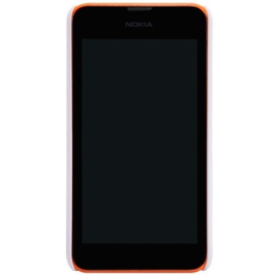 Nillkin Frosted Shield Nokia Lumia 530 baltas plastikinis dėklas + apsauginė ekrano plėvelė / Priedai.lt