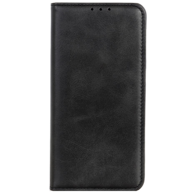 Xiaomi Redmi 9 "Split" black leather flip case - book | Priedai.lt