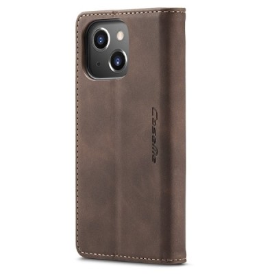 Apple iPhone 13 CaseMe Retro Solid Flip Case Book - Brown | Priedai.lt