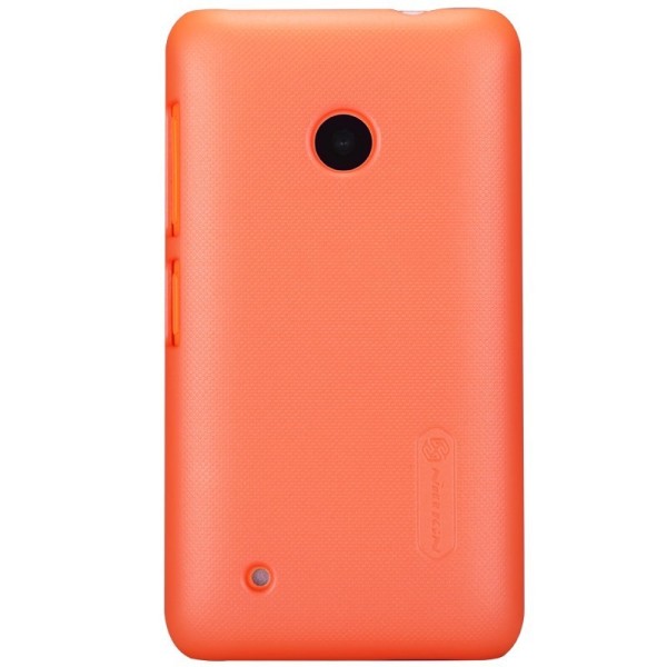 „Nillkin“ Frosted Shield dėklas - oranžinis + apsauginė ekrano plėvelė (Lumia 530)