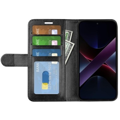 Poco X7 Pro 5G, Redmi Turbo 4 5G Binfen Flip Book Case - Black | Priedai.lt
