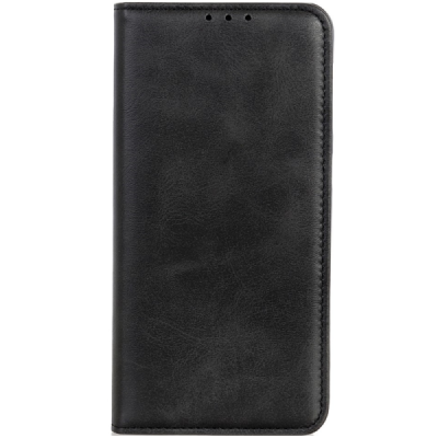 Poco X7 Pro 5G, Redmi Turbo 4 5G "Split" Black leather flip case - book | Priedai.lt