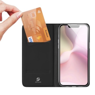 "Dux Ducis" Skin Solid Flip Case - black (iPhone 17e / 16e)