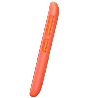Nillkin Frosted Shield Nokia Lumia 530 oranžinis plastikinis dėklas + apsauginė ekrano plėvelė / Priedai.lt