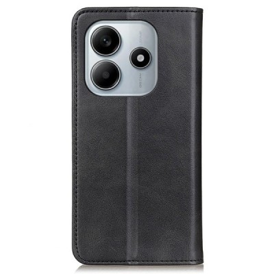 Xiaomi Redmi Note 14 5G "Split" black leather flip case - book | Priedai.lt