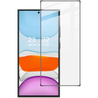 Samsung Galaxy S24 Ultra "IMAK" Tempered Glass reinforced protection black full coverage protective screen glass | Priedai.lt