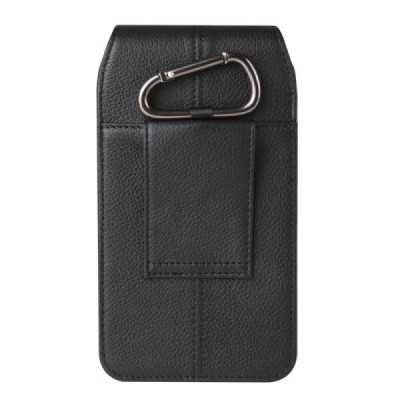 "Longsheng" Carabiner Universal Vertical Black Belt Bag Holster (XL+ Size) | Priedai.lt