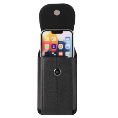 "Longsheng" Carabiner Universal Vertical Black Belt Bag Holster (XL+ Size) | Priedai.lt