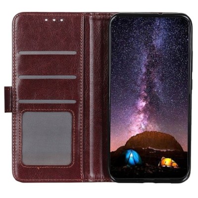 Samsung Galaxy S24 / S25 Binfen Flip Book Case - Brown | Priedai.lt