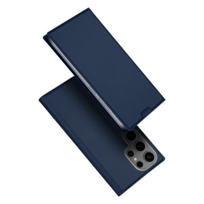 Samsung Galaxy S25 Ultra "Dux Ducis" Skin Flip Book Case - dark blue| Priedai.lt