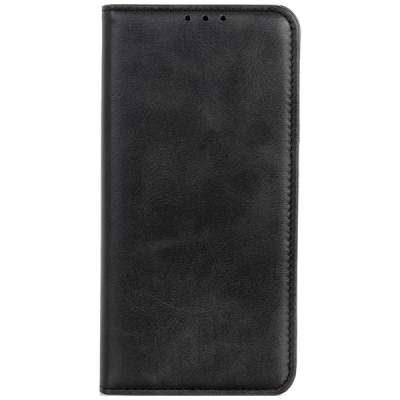 OnePlus 13 "Split" black leather flip case - book | Priedai.lt