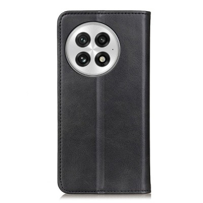 OnePlus 13 "Split" black leather flip case - book | Priedai.lt