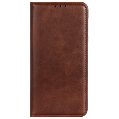 OnePlus 11 "Split" brown leather flip case - book | Priedai.lt