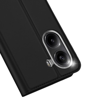 Poco X7 Pro 5G, Redmi Turbo 4 5G "Dux Ducis" Skin Flip Book Case Cover - black | Priedai.lt