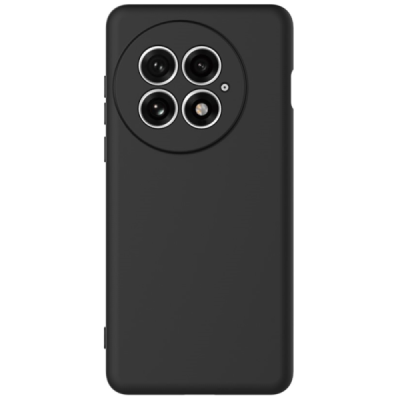 OnePlus 13 "Shell" hard liquid silicone (TPU) case black - cover | Priedai.lt