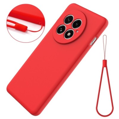 OnePlus 13 "Shell" hard liquid silicone (TPU) case red - cover | Priedai.lt