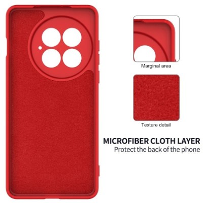 OnePlus 13 "Shell" hard liquid silicone (TPU) case red - cover | Priedai.lt