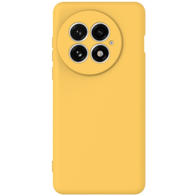 OnePlus 13 "Shell" hard liquid silicone (TPU) case yellow - cover | Priedai.lt