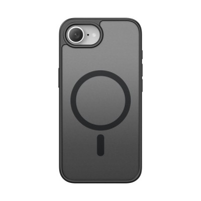 iPhone 16e "DUX DUCIS" Yind MagSafe Hard Silicone TPU Matte Case Cover - Black | Priedai.lt