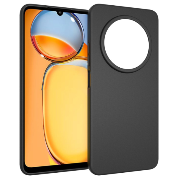 „Xhomet“ Hard silicone (TPU) case - black (Redmi 14C 4G / 14R 5G / A4 5G / Poco C75 4G)