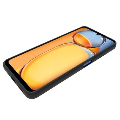 Xiaomi Redmi 14C, 14R, A4, Poco C75 4G hard silicone (TPU) black case - cover | Priedai.lt