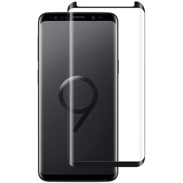"RRH" 3D Tempered Glass full coverage protective screen glass - black (Galaxy S9)