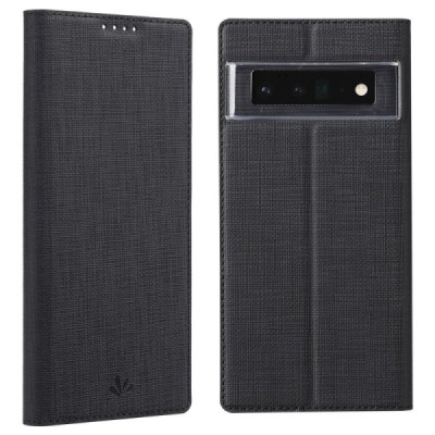 Google Pixel 6 Pro "ViLi" DMX Solid Flip Case Book - Black | Priedai.lt