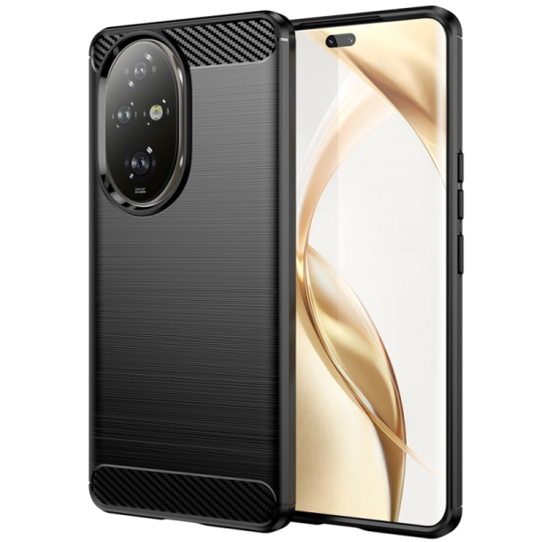 "AILES" Carbon hard silicone (TPU) case - black (Honor 200 Pro 5G)