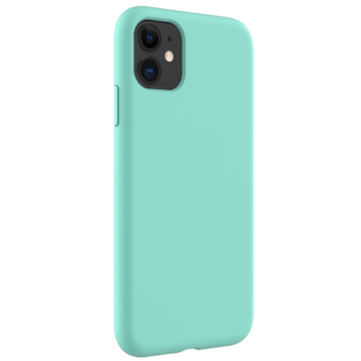 Apple iPhone 11 "Shell" hard liquid silicone (TPU) case green - cover | Priedai.lt