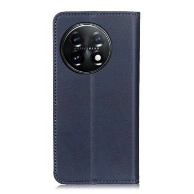 OnePlus 11 "Split" blue leather flip case - book | Priedai.lt