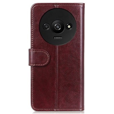 Xiaomi Redmi A3 (Poco C61) Binfen Flip Book Case - Brown | Priedai.lt