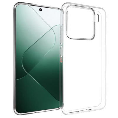 Xiaomi 15 hard silicone (TPU) clear, transparent case - cover | Priedai.lt