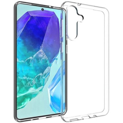 Samsung Galaxy M55 5G (C55,F55) hard silicone (TPU) clear, transparent case - cover | Priedai.lt
