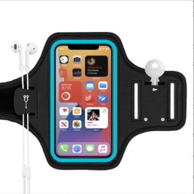 "First Pass" Smartphone Sports Case (Armband) - Black, Universal (XL+ Size) | Priedai.lt