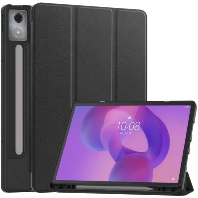 Lenovo Idea Tab Pro "Kasi" Stylus flip-up black leather case - notebook with a place for the pen | Priedai.lt
