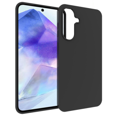 Samsung Galaxy A56 hard silicone (TPU) black case - cover | Priedai.lt