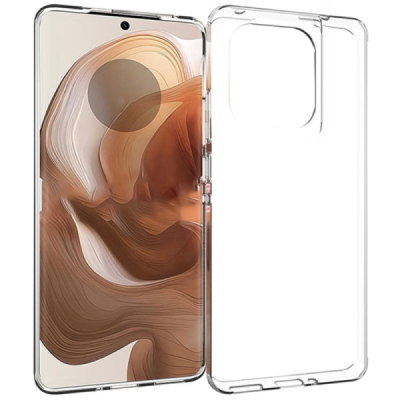 Motorola Edge 50 Ultra 5G hard silicone (TPU) clear, transparent case - cover | Priedai.lt