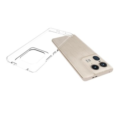 Motorola Edge 50 Ultra 5G hard silicone (TPU) clear, transparent case - cover | Priedai.lt