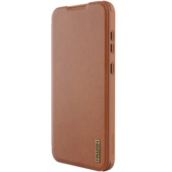 "Nillkin" Qin Pro flip case - brown (Galaxy A56)