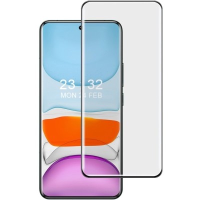 Xiaomi 14 Pro / 14 Ultra "IMAK" Tempered Glass reinforced protection black full coverage protective screen glass | Priedai.lt
