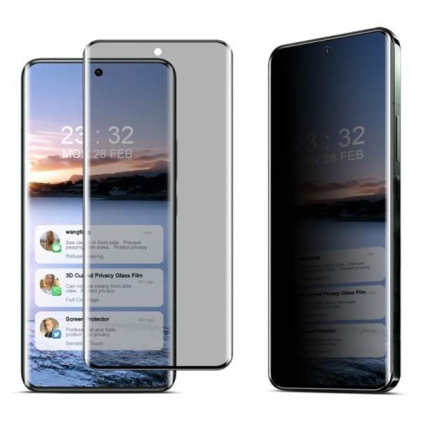"IMAK" Tempered Glass black screen protector - privacy (Xiaomi 14 Pro / 14 Ultra)