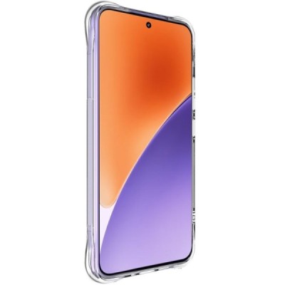 Xiaomi 15 "Imak" reinforced protection hard silicone TPU airbag clear, transparent case - back | Priedai.lt