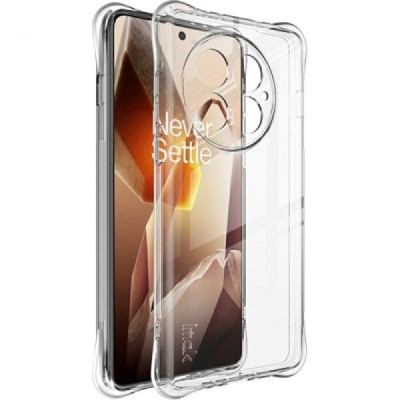 OnePlus 13 "Imak" reinforced protection hard silicone TPU airbag clear, transparent case - back | Priedai.lt