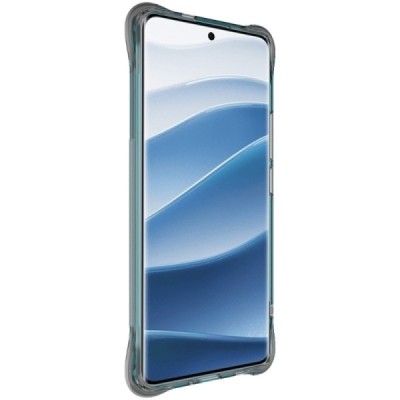 Xiaomi Redmi Note 14 Pro (Pro+) 5G (Poco X7 5G) "Imak" reinforced protection hard silicone TPU airbag clear, grey case - back |