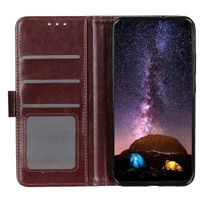Samsung Galaxy A56 Binfen Flip Book Case - Brown | Priedai.lt