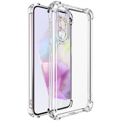 Samsung Galaxy A36 "Imak" reinforced protection hard silicone TPU clear, transparent case - back | Priedai.lt