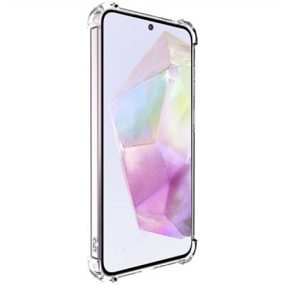 Samsung Galaxy A36 "Imak" reinforced protection hard silicone TPU clear, transparent case - back | Priedai.lt